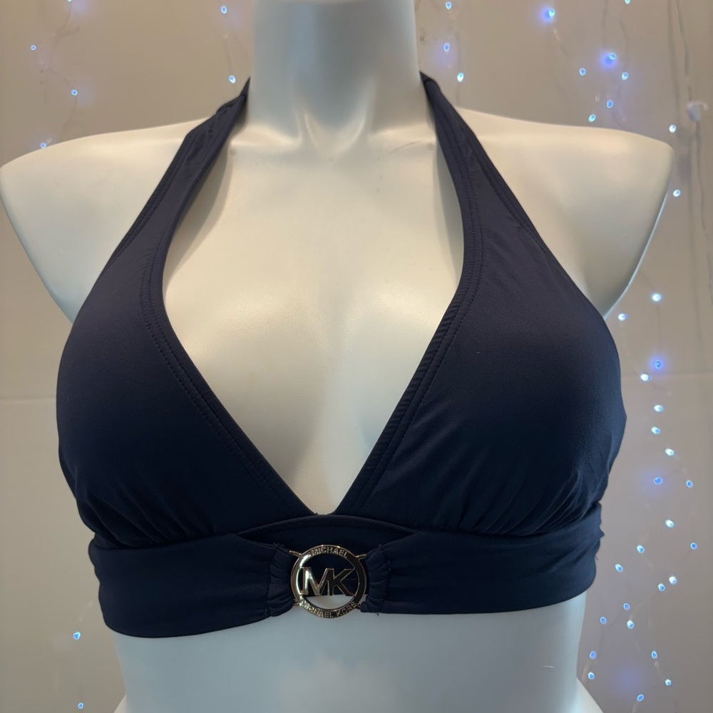 Michaels Dark Blue Halter Bikini Top#4
